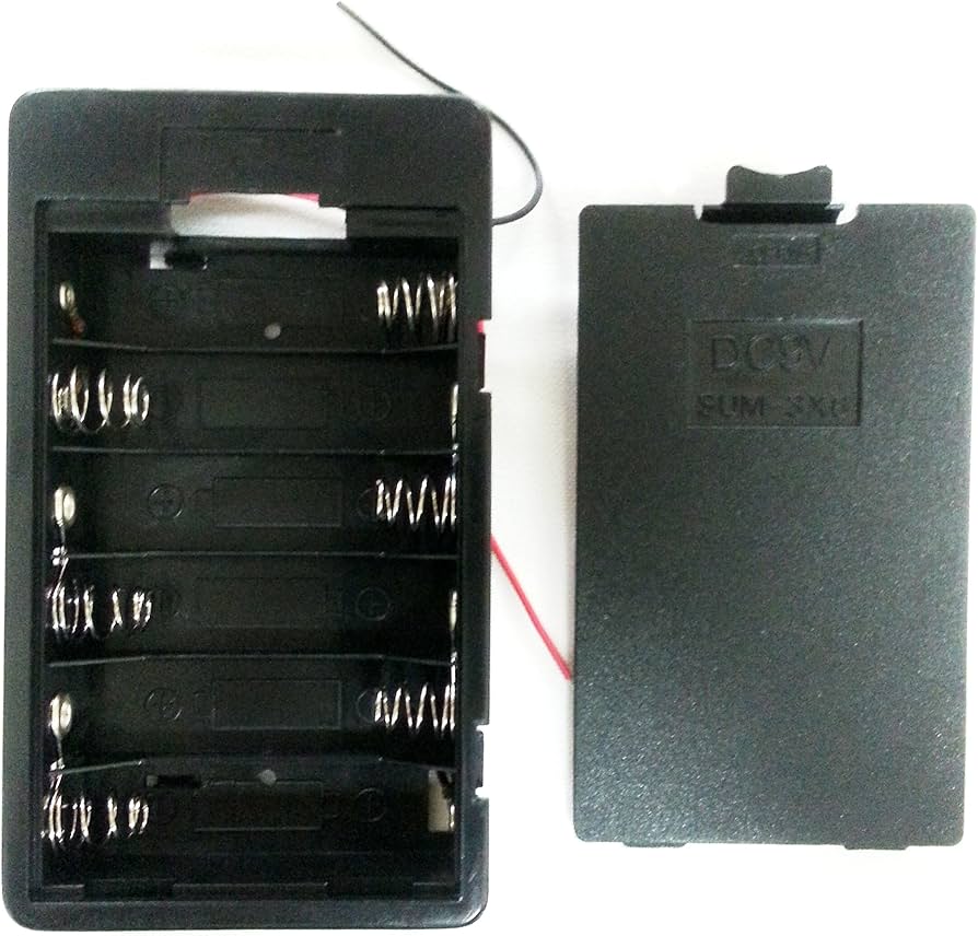 (6) AA ENCLOSED Battery Holder with Leads