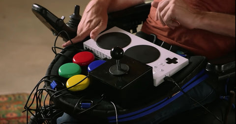 trabasack with gaming controllers on it