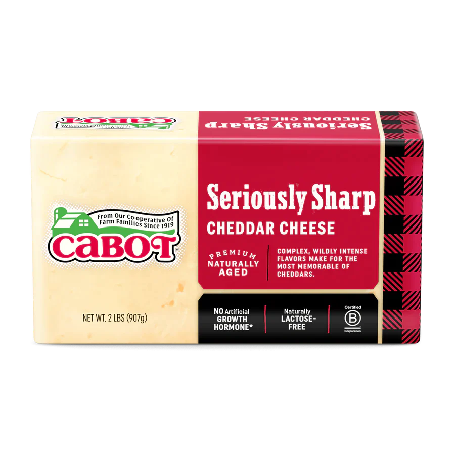 Cabot Seriously Sharp Cheddar Cheese 2 Lbs