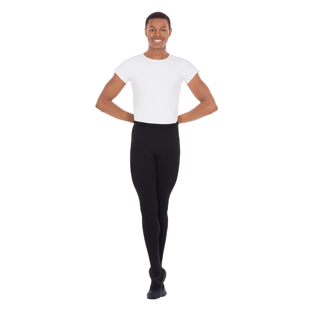 Mirella men's footed tights are perfect for stage and class.