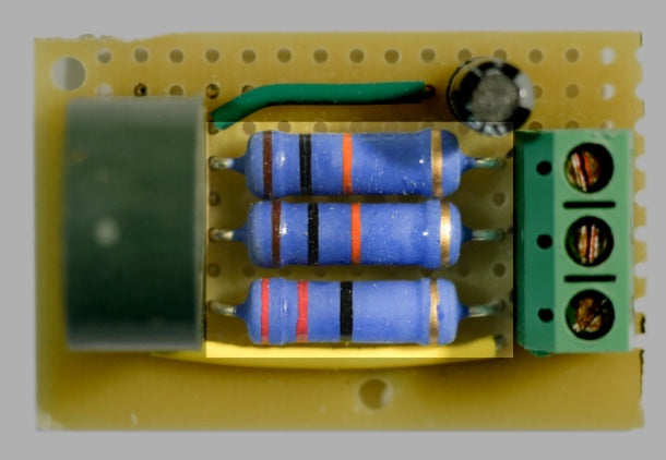 Soldering three resistors