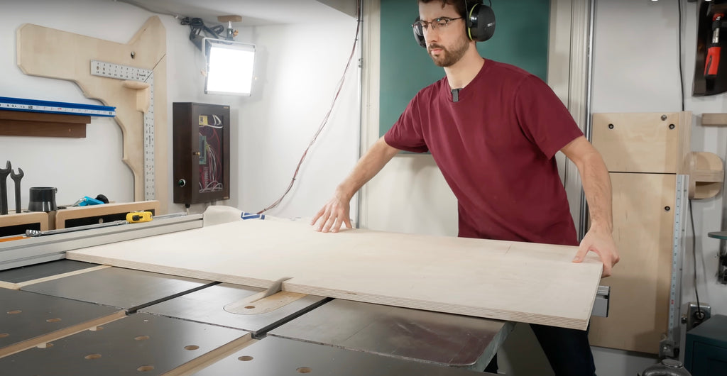 Baltic birch plywood for panel sled