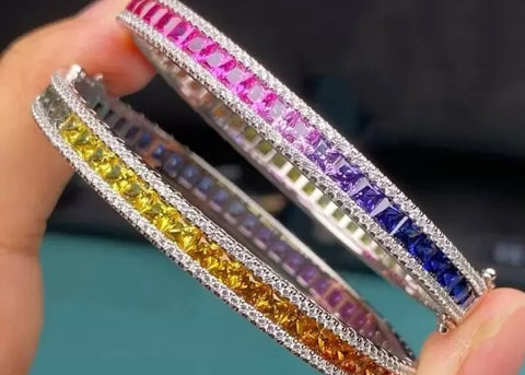 Rainbow sparkly bracelet