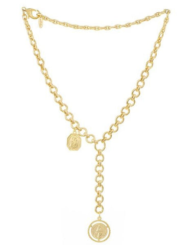 gold long chain necklace