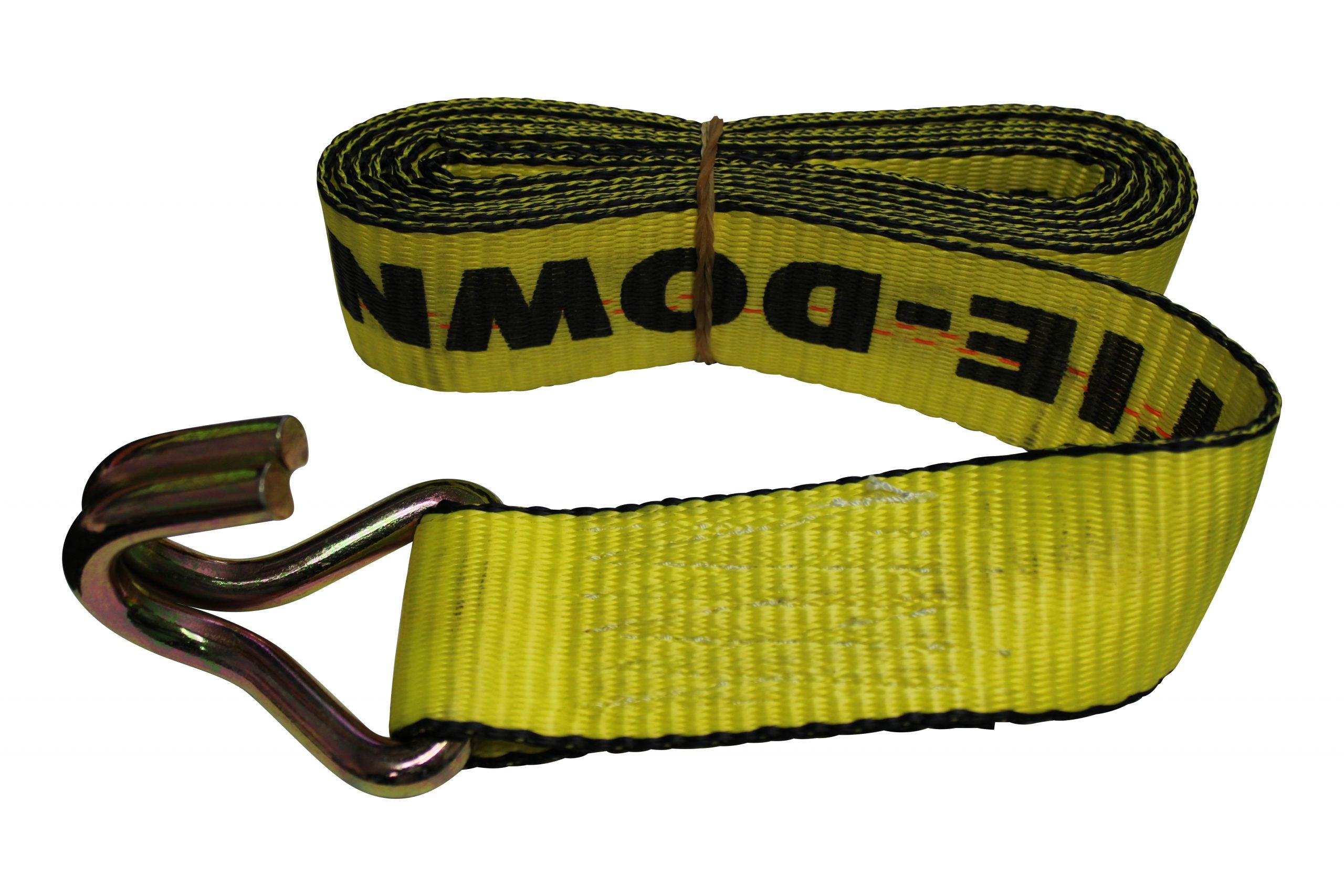 2" x 8' Yellow Strap with Wire Hook