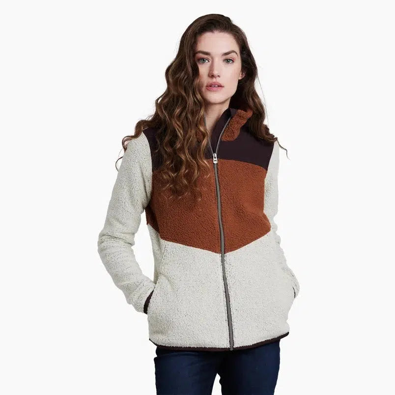 KUHL Ascendyr Long Fleece Jacket hoodie L rustic