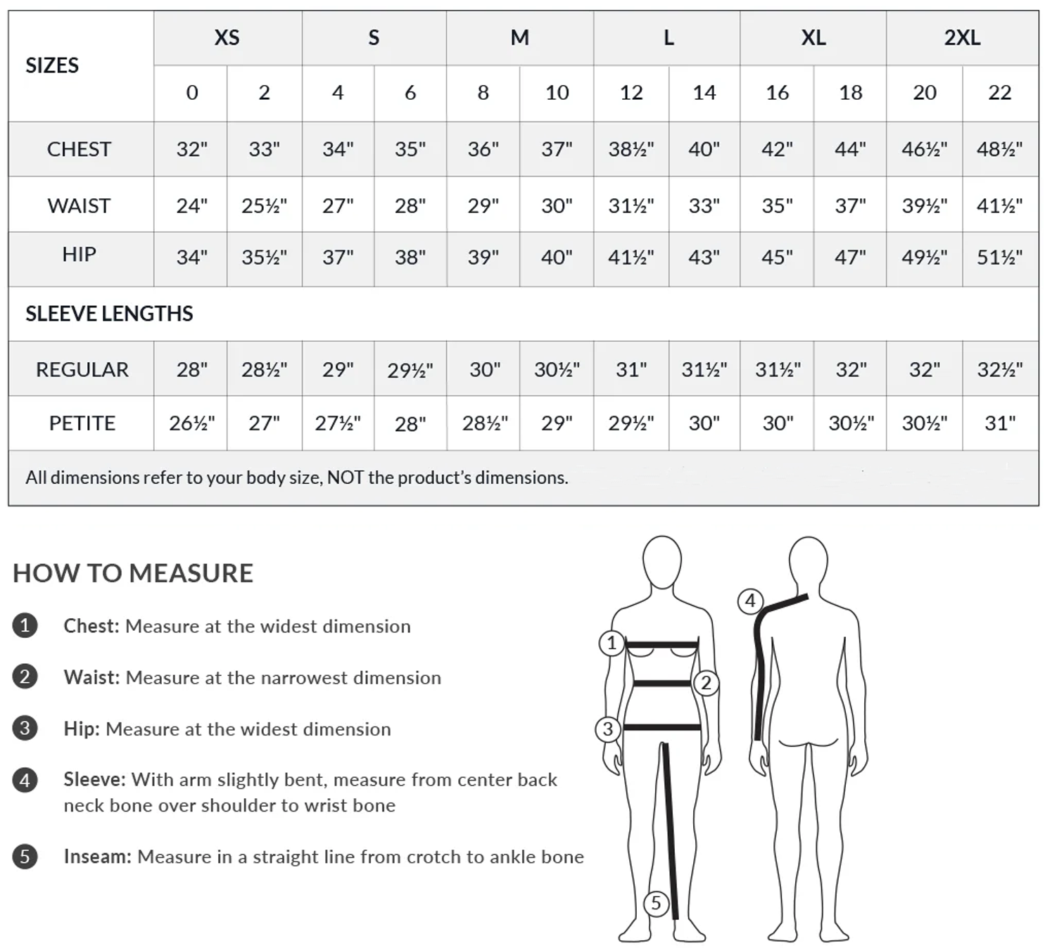 Obermeyer sizing runs similar to other brands