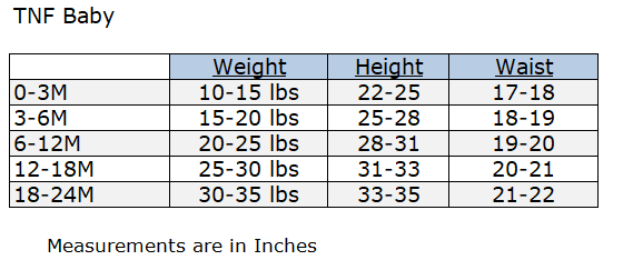 The North Face sizing runs similar to other brands