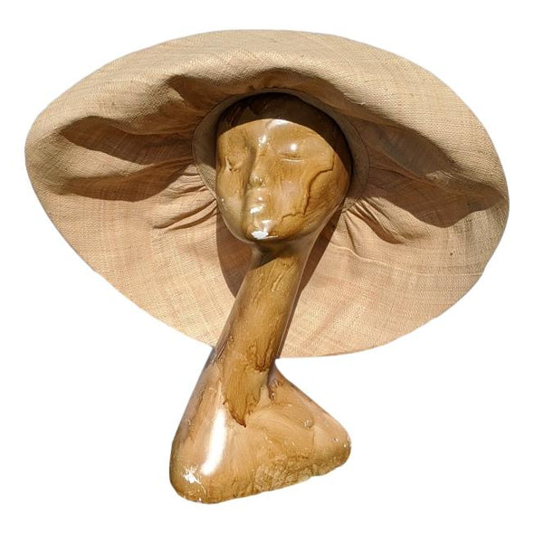 Soava Natural Raffia Hat Handcrafted in Madagascar | Women's Straw Hat