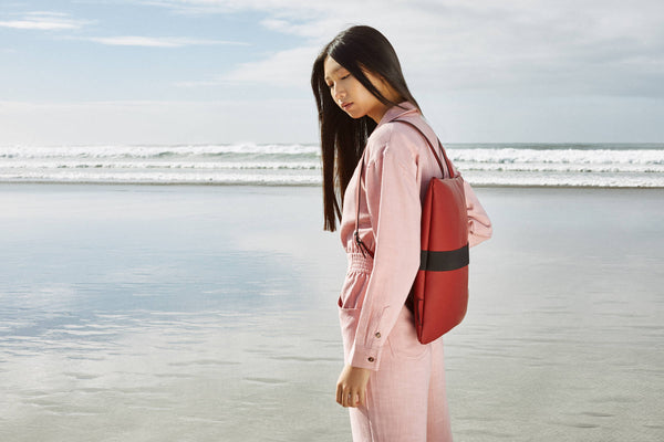 Waterproof laptop backpack women slim - minimalist design