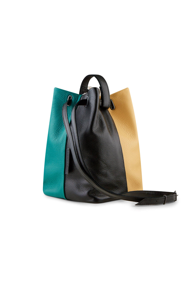 Square Bag Avocado | The fluffy Handbag | White fur and leather ...