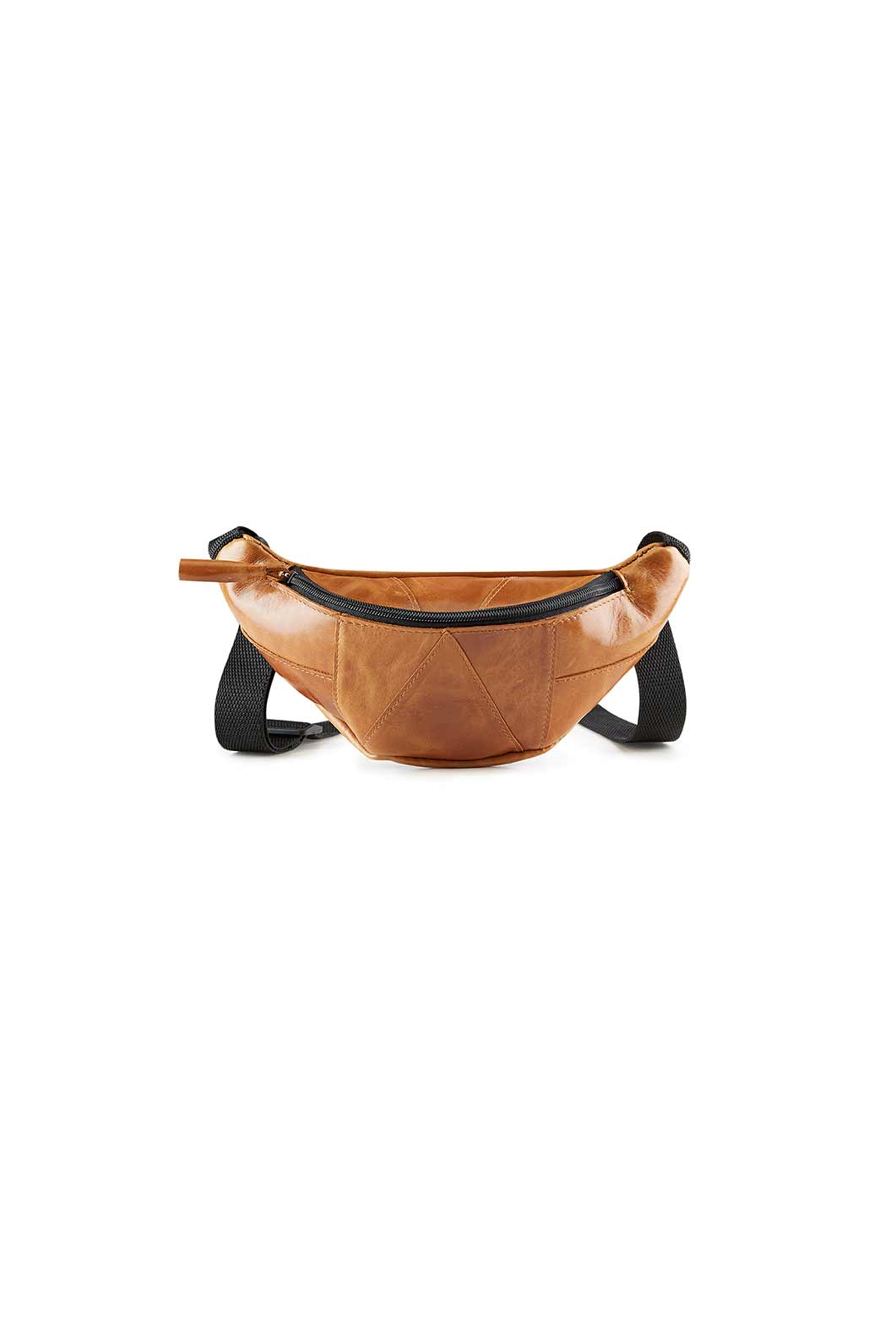 brown leather fanny pack