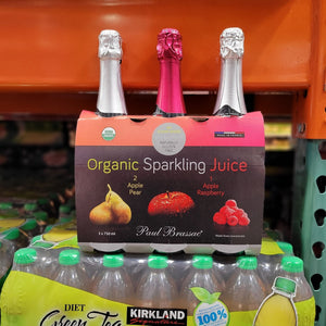 Costco Paul Brassac Organic Sparkling Juice 3x750ml