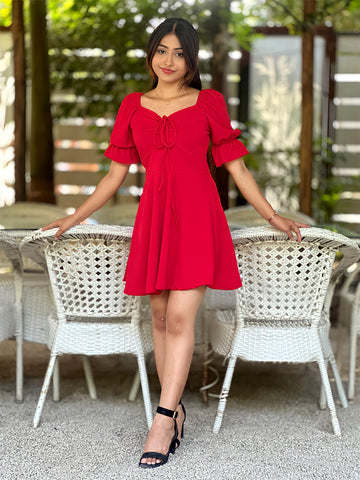 Influencer styled wyshlist outfits - The Red Mini Dress