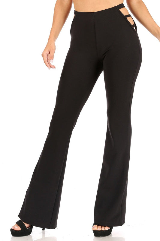 Wholesale Plus Size Womens High Waist Sculpting Flare Pants - Black – S&G  Apparel