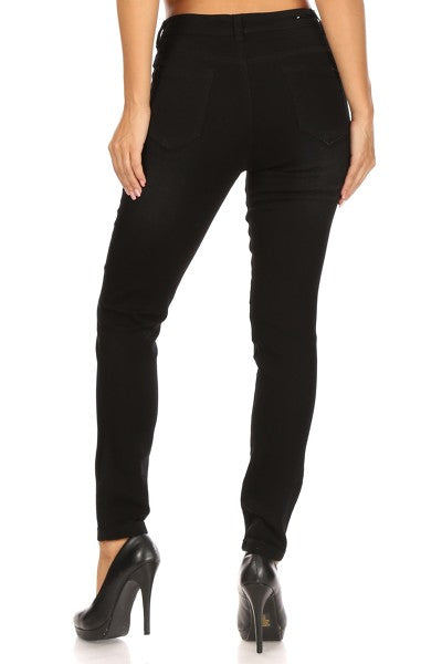 Wholesale Womens Skinny Denim Jeans - Black