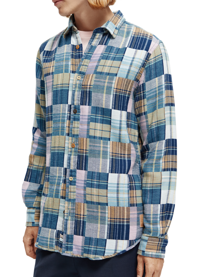 Regular fit checked flannel shirt | Scotch & Soda