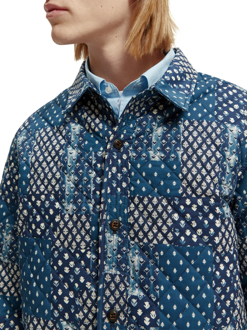 Louis Vuitton Printed Cotton Overshirt Blue. Size S0