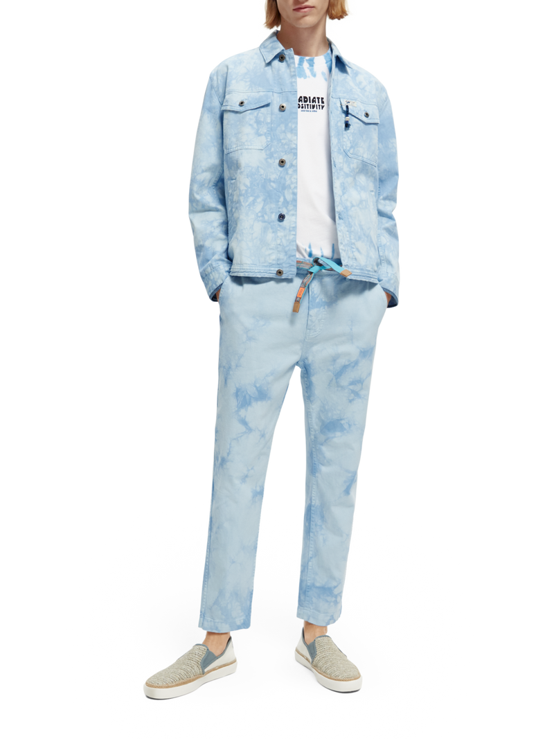 tie dye denim shirt