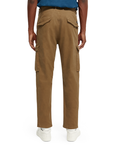 The Drift regular tapered-fit garment-dyed cargo trousers | Scotch & Soda