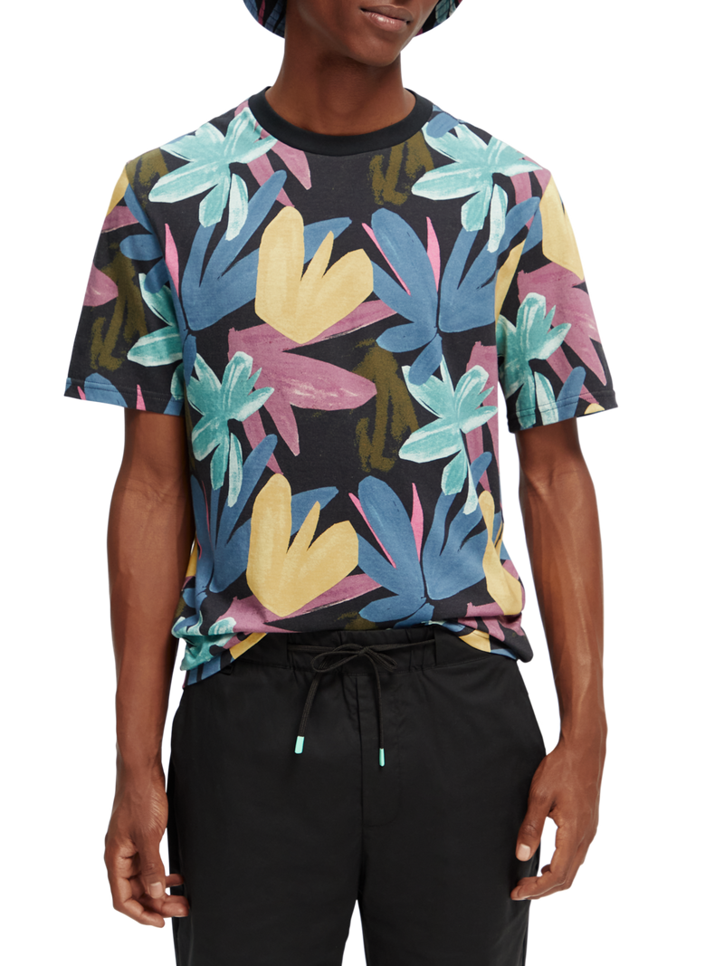 Regular fit printed organic T-shirt | Scotch & Soda