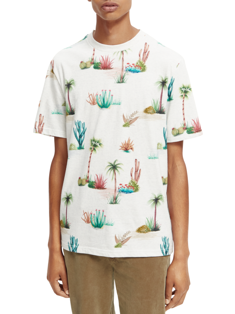 Regular fit printed organic T-shirt | Scotch & Soda