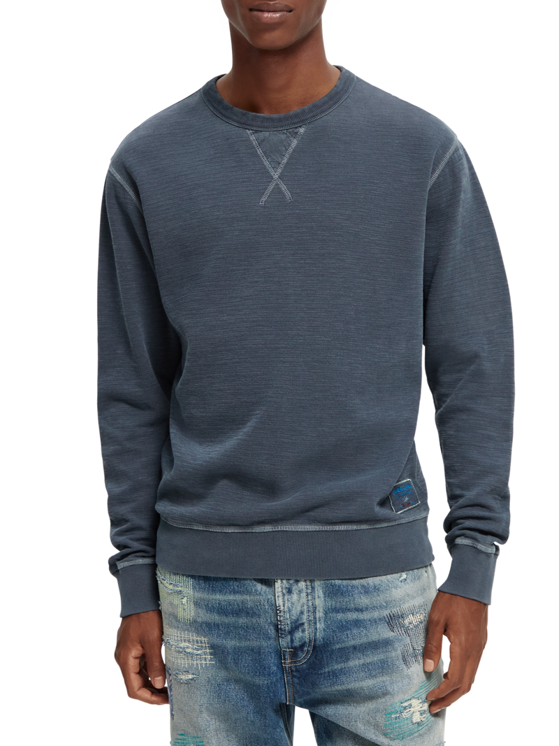 Garment dyed Summer Wool crewneck Sweater