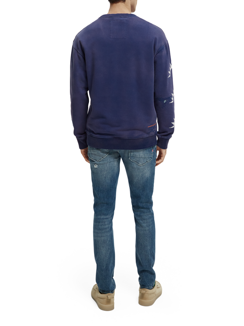 Relaxed fit repair stitch sweatshirt | Scotch & Soda