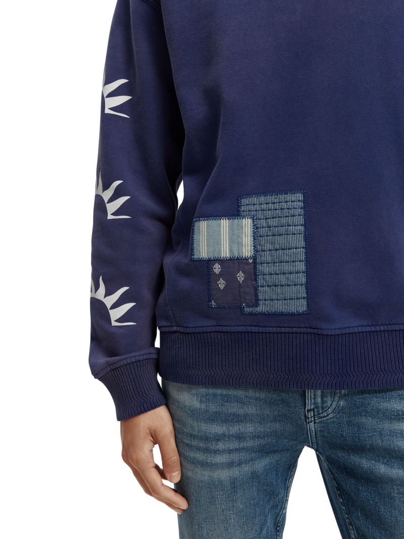 Relaxed fit repair stitch sweatshirt | Scotch & Soda