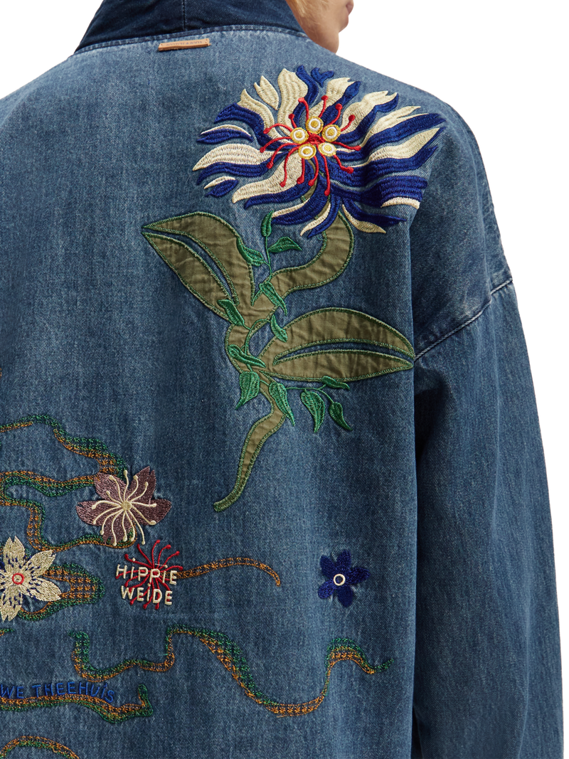 Embroidered Denim Jacket 