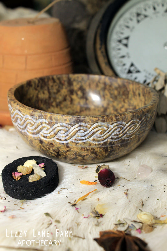 Burn Resin without Charcoal Brass Incense Burner — MOJAVE MOON APOTHECARY