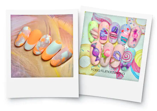 kolorowe matowe hybrydy - profesjonalne lakiery dla stylistek paznokci