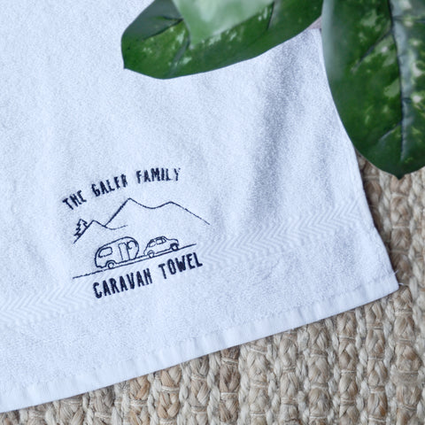 Embrodiered Caravan Towel