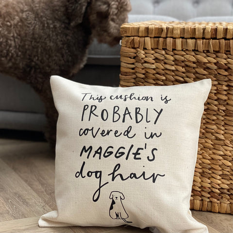 Personalised Dog Hair Cushion