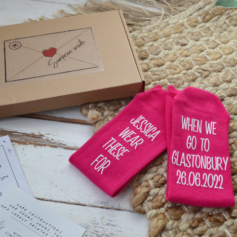 Personalised Surprise Socks Letterbox Gift