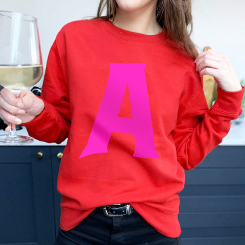 Personalised Alphabet Initial Jumper