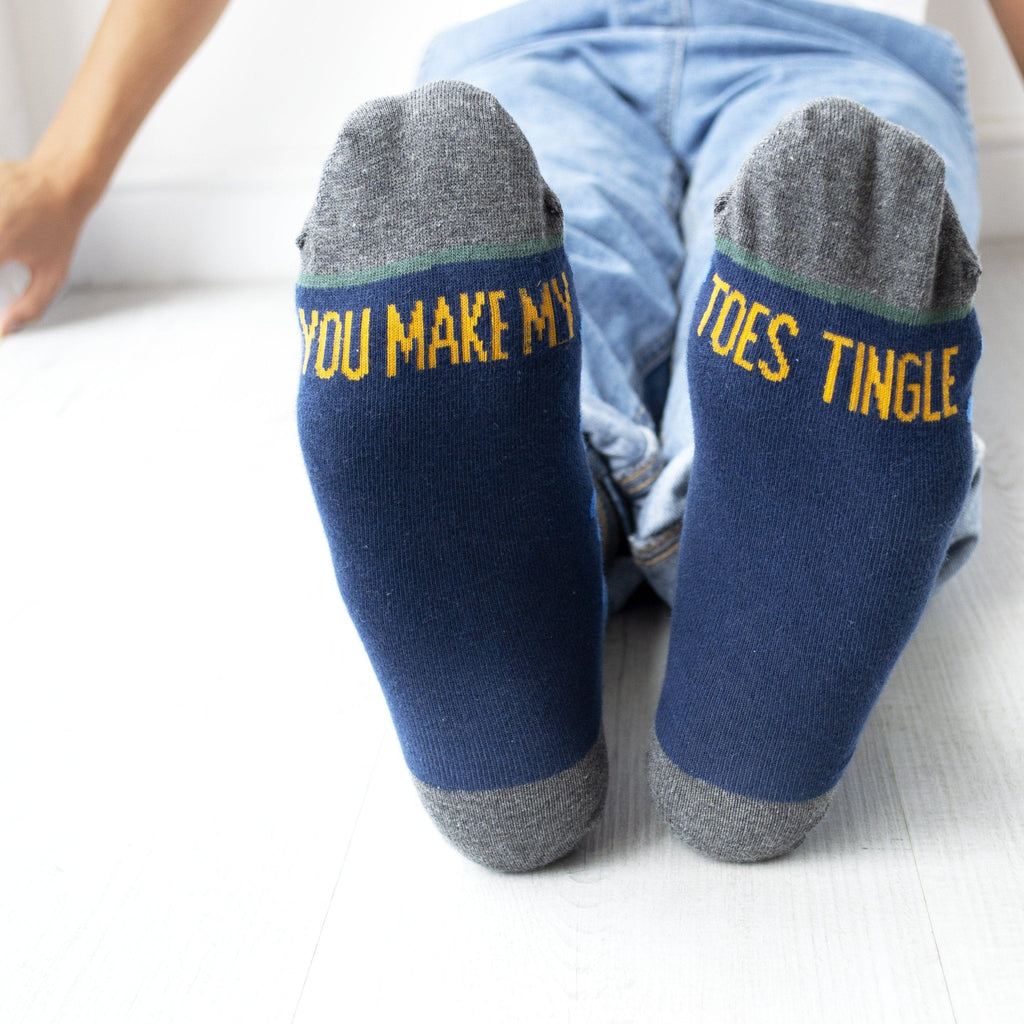 Men's You Make My Toes Tingle Slogan Socks | Solesmith