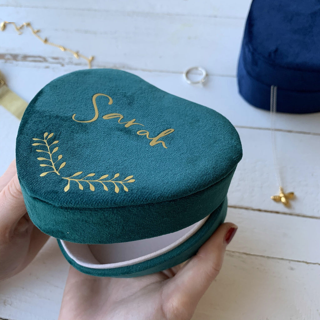 Personalised Valentine's Mini Keepsake Jewellery Box | Solesmith