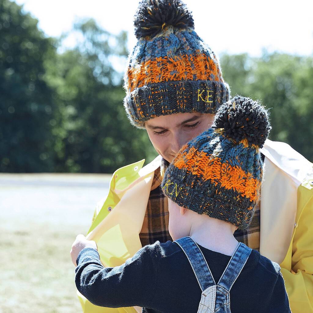 personalised hat scarf and gloves