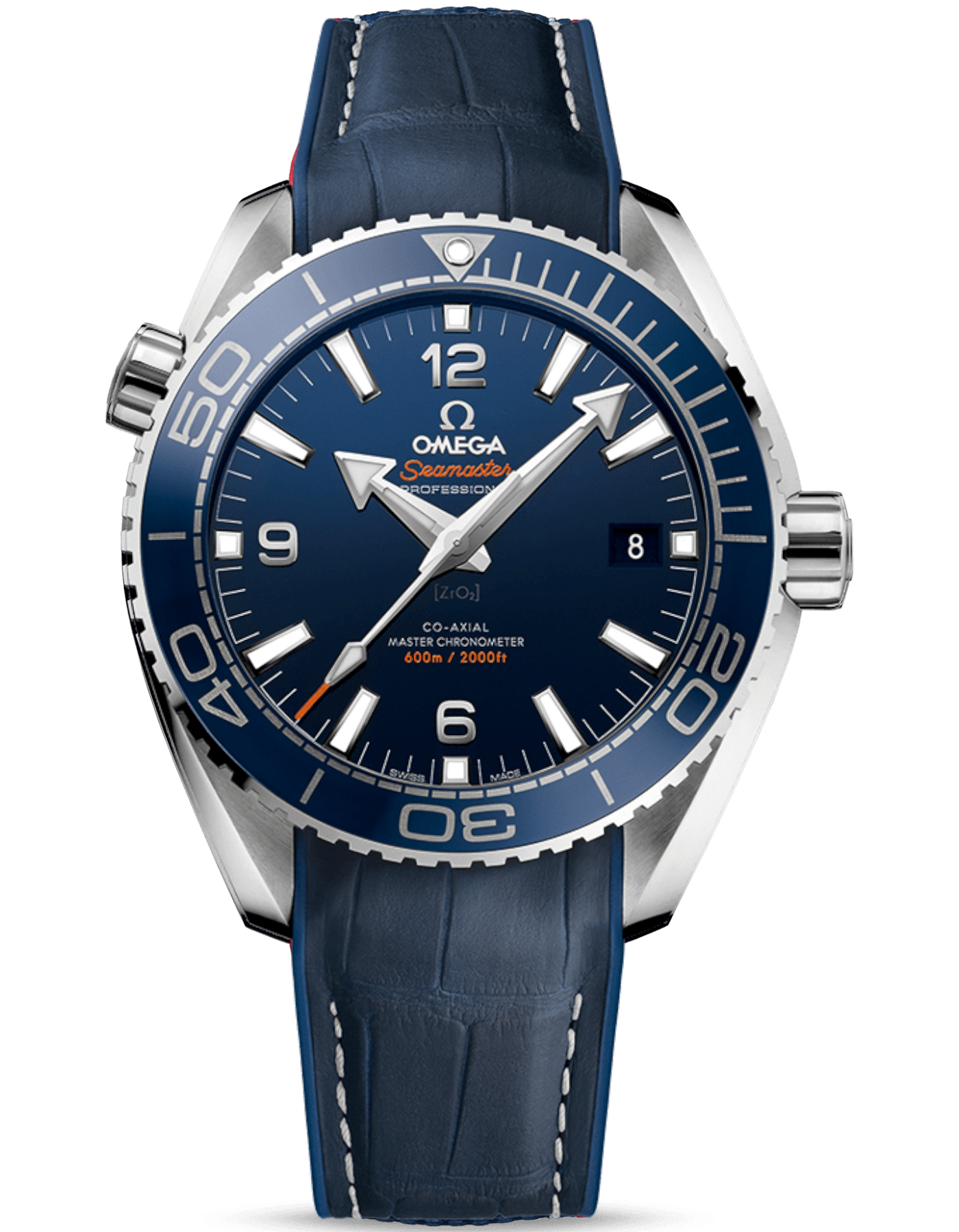 Omega Seamaster Planet Ocean 600M Co‑Axial Master Chronometer 43,5 blå