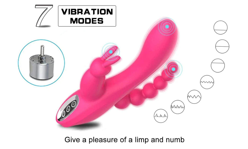 SensuaVibra - 3 IN 1 Clitoral and G-Spot Vibrator