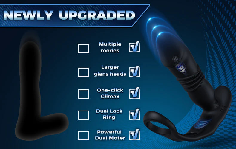 Apex Sensation - Thrusting Vibrating Cock Ring Prostate Stimulator