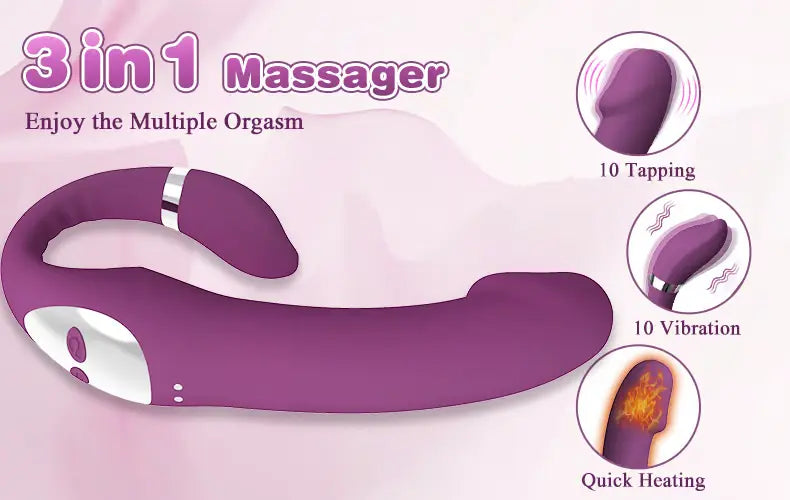 VibraClit - 3 In 1 Heating Clitoral and G-Spot Vibrator