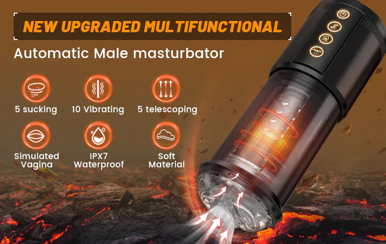 ThrillMaster 3000 - Sucking Telescoping Automatic Male Masturbator