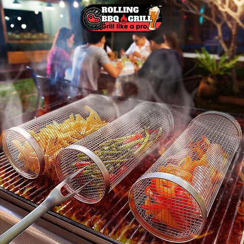 Rolling Basket | Rolling Barbecue Rack