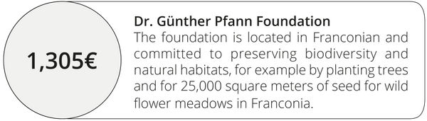 Spende an die Günther Pfann Stiftung