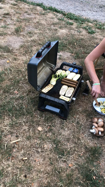 vegan barbecue during our workation