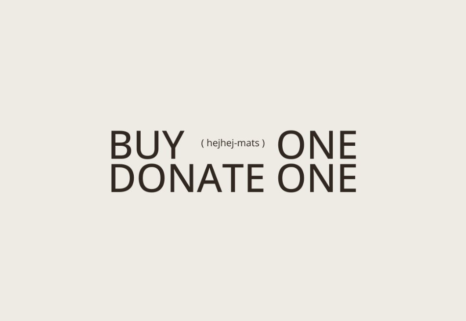 buy one donate one