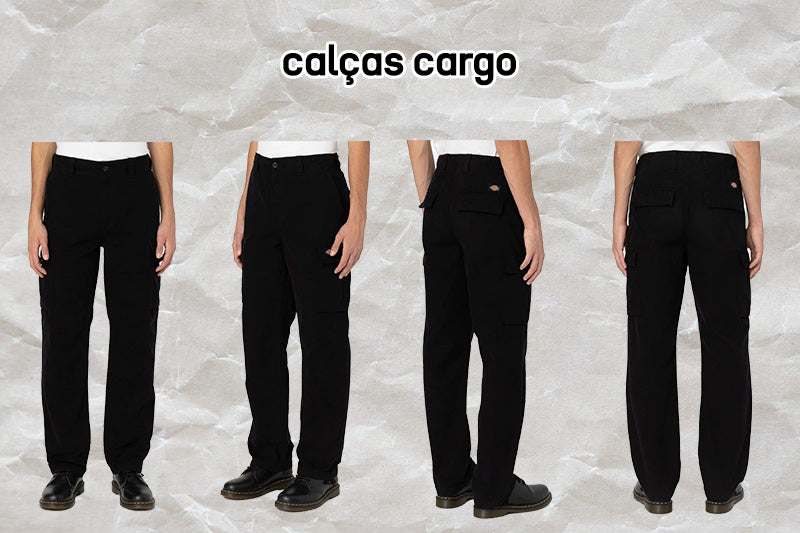 calças cargo essenciais