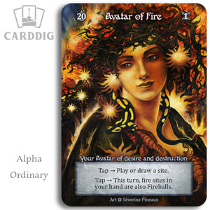 Avatar of Fire (α Ord) - Card Dig